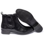 Bota Feminina Couro Legítimo Cor Preto 5840 FER