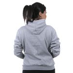 Moletom Canguru Com Capuz Feminino Cor Cinza