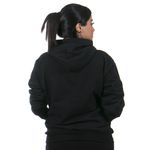 Blusa De Moletom Canguru Com Capuz Feminina Cor Preto