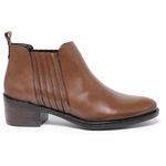 Bota Couro Legítimo Com Elástico Cor Marrom 6703 FER
