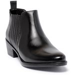 Bota Couro Legítimo Com Elástico Cor Preto 6703 FER