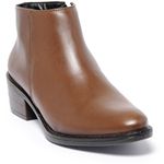 Bota Couro Legítimo Com Zíper Cor Marrom 6704 FER