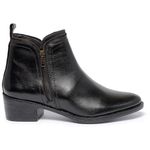 Bota Feminina Couro Legítimo Zíper Lateral - 6705 FER