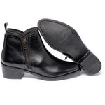 Bota Feminina Couro Legítimo Zíper Lateral - 6705 FER