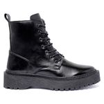 Coturno Couro Legítimo Cor Preto 7003 FER