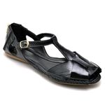 Sandalia Artesanal De Couro Cor Preto - 780