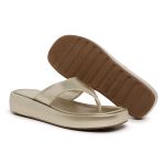 Papete Chinelo Asa Delta Flatform Ouro Light Dourado