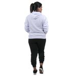 Conjunto Feminino Calça Preta e Blusa De Moletom Cor Branco