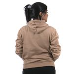 Moletom Canguru Com Capuz Feminino Cor Marrom Claro