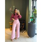 CALÇA ALINE PANTALONA BARRA ROSA BEBE