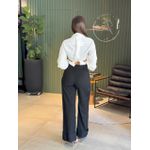 CALÇA ALINE PANTALONA BARRA PRETO