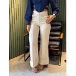 CALÇA ALINE PANTALONA BARRA AREIA