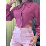 CROPPED CAMISA ZARA UVA