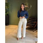 CROPPED CAMISA ZARA AZUL MARINHO