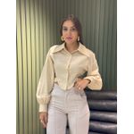 CROPPED CAMISA ZARA AREIA