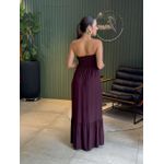 VESTIDO LONGO TALIA MARROM