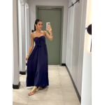 VESTIDO LONGO TALIA AZUL MARINHO