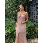 VESTIDO ARIEL RENDA ROSE