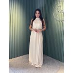 VESTIDO LONGO LENITA BEGE