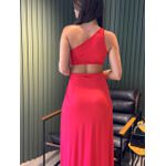 VESTIDO TRANCOSO NULA MANGA VERMELHO