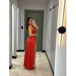 VESTIDO TRANCOSO NULA MANGA VERMELHO
