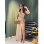 VESTIDO TRANCOSO NULA MANGA NUDE