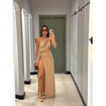 VESTIDO TRANCOSO NULA MANGA NUDE