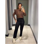 BLUSA ELIANA TRICOT MARROM