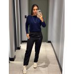 BLUSA ELIANA TRICOT AZUL MARINHO
