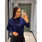 BLUSA ELIANA TRICOT AZUL MARINHO