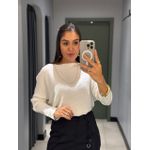 BLUSA ELIANA TRICOT OFF WHITE