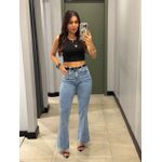 CROPPED VITÓRIA CANELADO PRETO