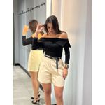 BLUSA ALICEA CÓS DOBRADO PRETO