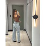 BLUSA ALICEA CÓS DOBRADO MARROM