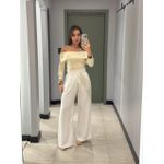 BLUSA ALICEA CÓS DOBRADO OFF WHITE