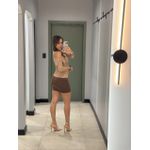 BLUSA ALICEA CÓS DOBRADO CAPUCCINO