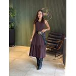 VESTIDO GABRIELA MARROM