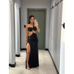 VESTIDO KIM NULA MANGA PRETO