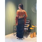 CROPPED RENDA BABADOS CARAMELO