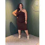 VESTIDO MELISSA MARROM