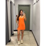 VESTIDO BASIC CREPE LARANJA