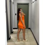 VESTIDO BASIC CREPE LARANJA