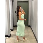 VESTIDO IRIS MIDI VERDE AGUA