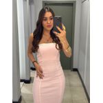 VESTIDO IRIS MIDI ROSA BEBE