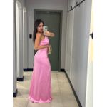 VESTIDO FLOR FENDA ROSA