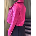 JAQUETA COURO ISIS PINK