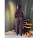 CONJUNTO LUANA MOLETOM MARROM