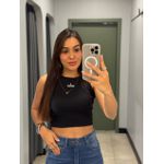 CROPPED ALO CANELADO PRETO