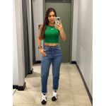 CROPPED ALO CANELADO VERDE 