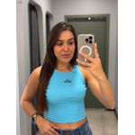 CROPPED ALO CANELADO AZUL